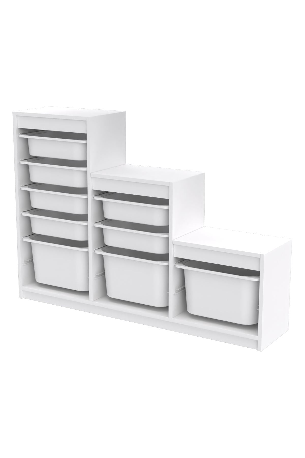 Armário Multiuso – 132cm x 93cm x 30cm – Branco – MDF