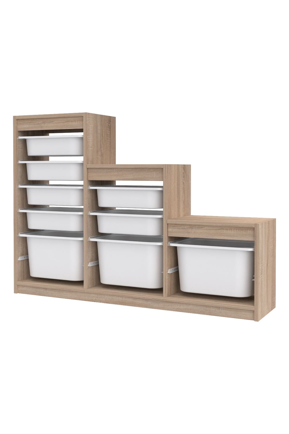 Armário Multiuso – 132 cm x 93 cm x 30 cm – Branco Sonomo – MDF