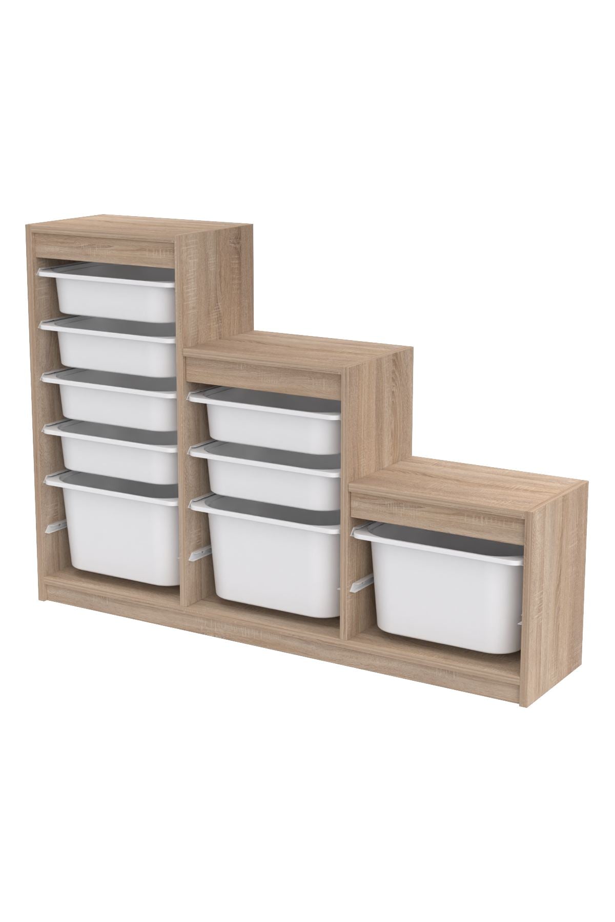 Armário Multiuso – 132 cm x 93 cm x 30 cm – Branco Sonomo – MDF