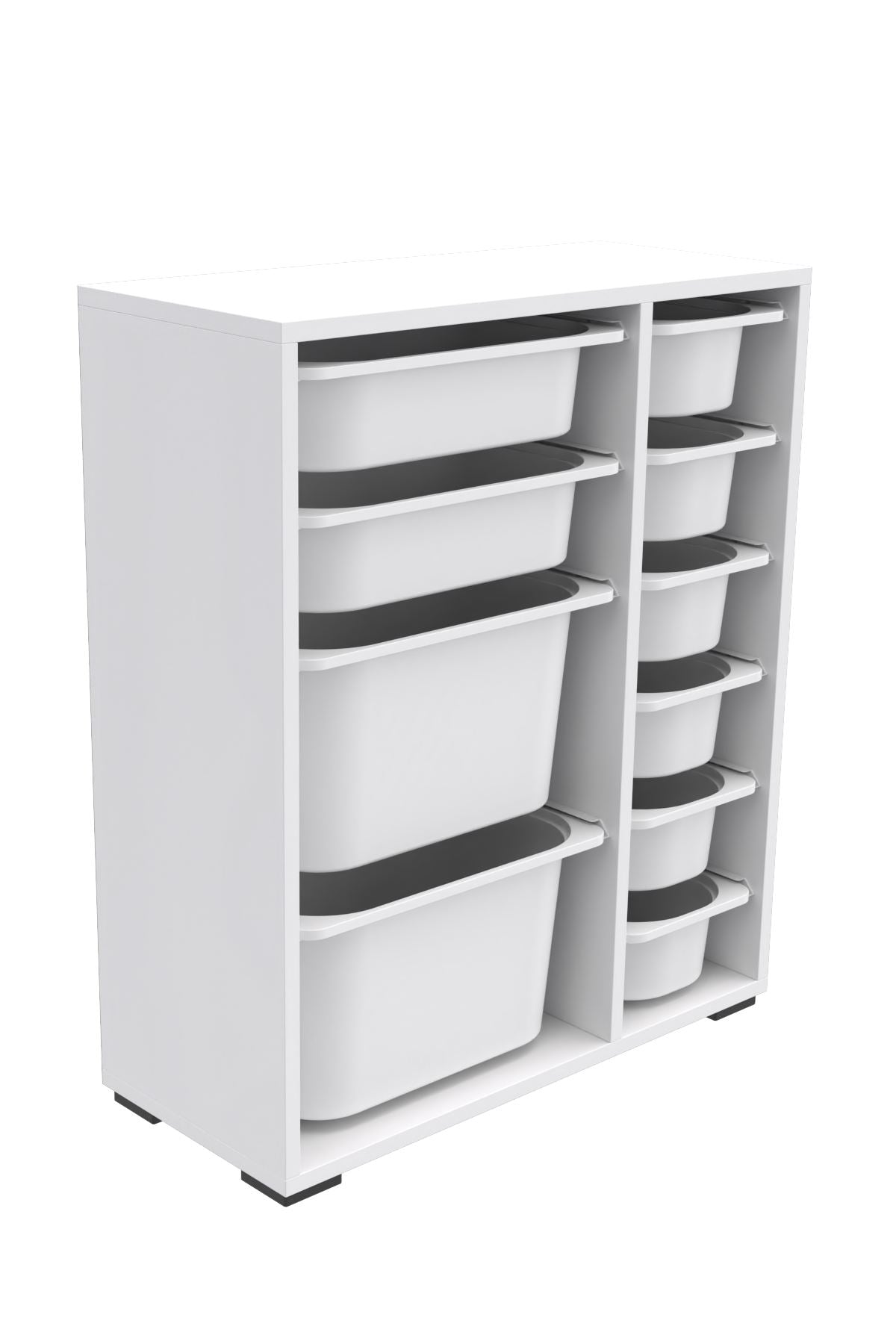 Armário multiuso – 69,5 cm x 83 cm x 30 cm – Branco – MDF