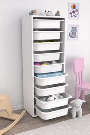 Armário Multiuso – 45,5cm x 122cm x 30cm – Branco – MDF