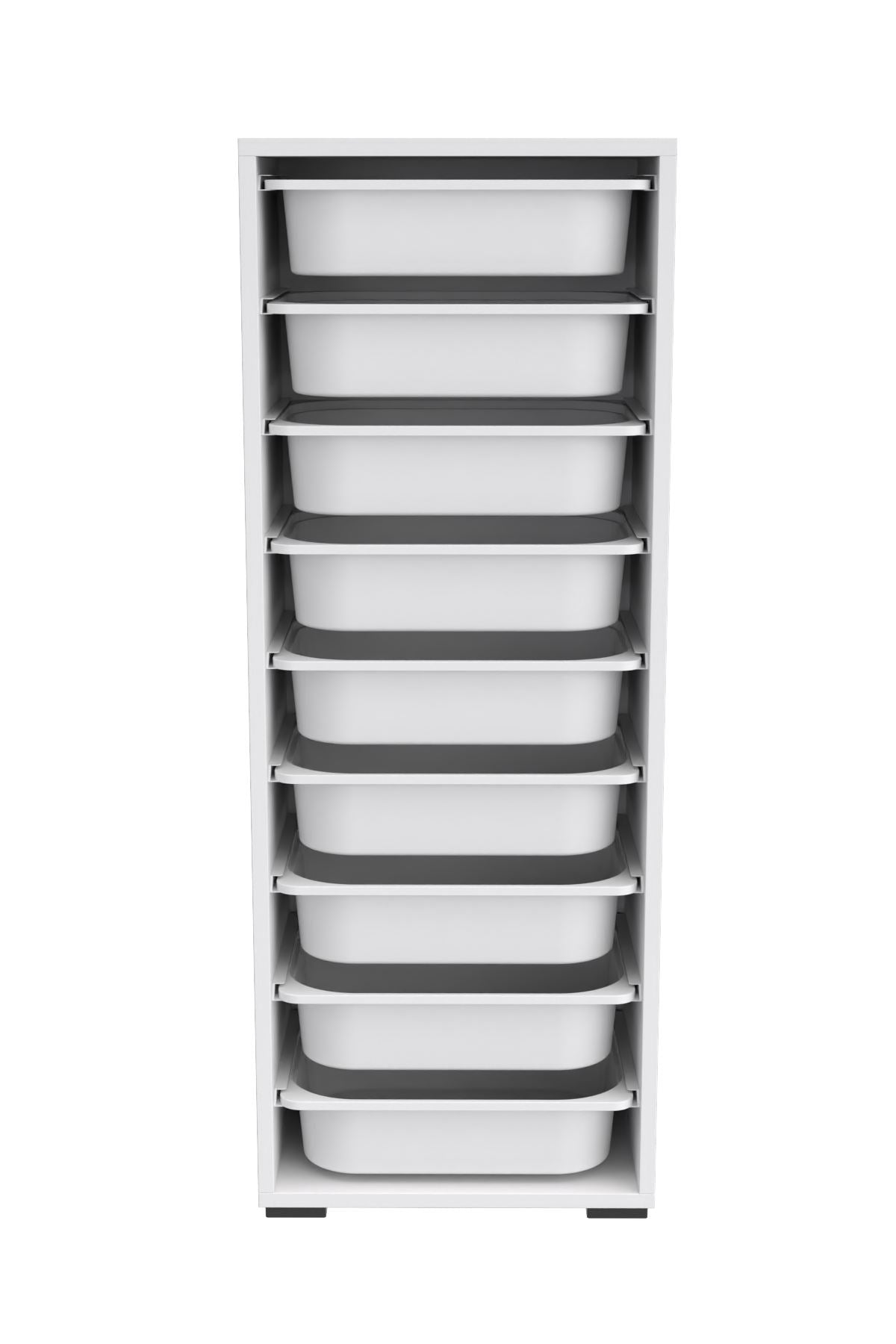 Armário Multiuso – 45,5cm x 122cm x 30cm – Branco – MDF