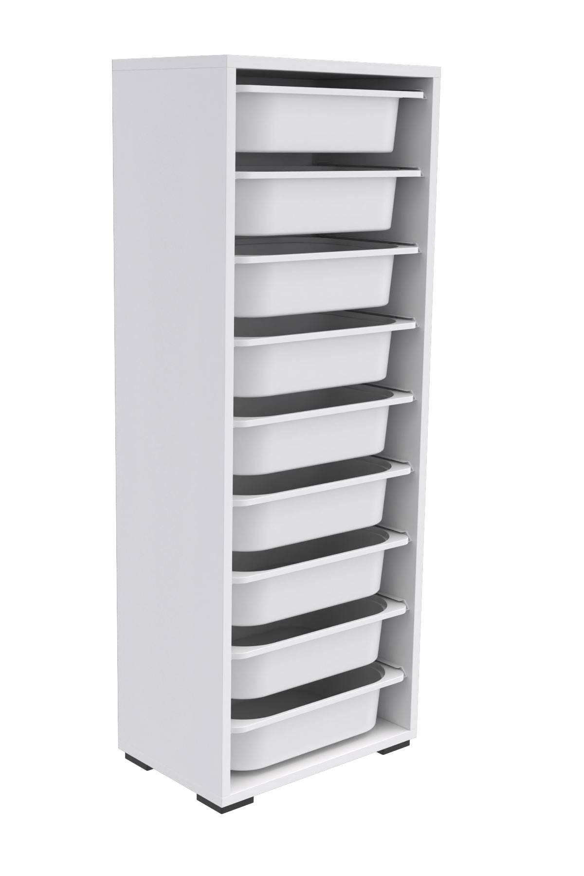 Armário Multiuso – 45,5cm x 122cm x 30cm – Branco – MDF