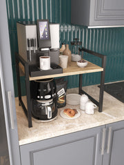 Prateleira de Cozinha Atlantic Pine com Pernas Metálicas - 53x41x35cm - Melamina 18mm