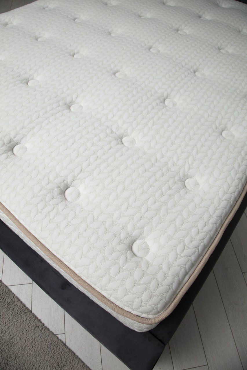 Colchão de casal, base e cabeceira-Deluxe-Antracite