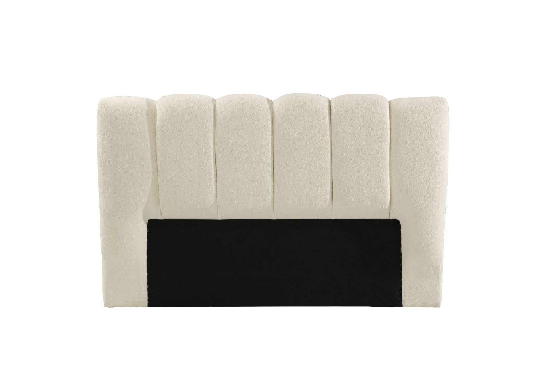 Cabeceira de Tecido – 200cm x 130cm x 15cm – Branca – Madeira Aglomerada