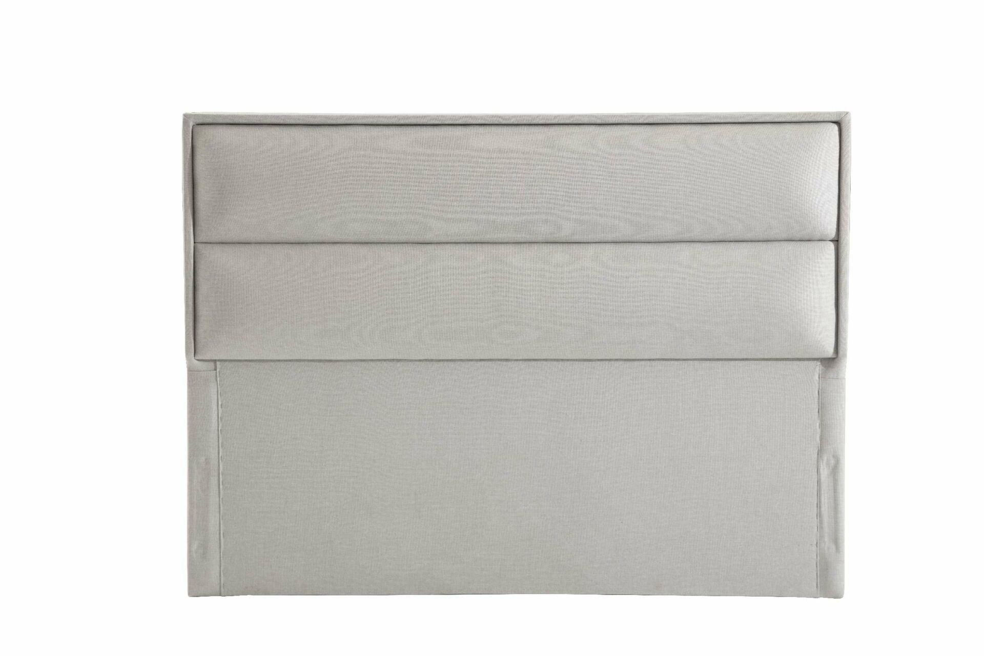 Cabeceira de Linho Cinza – 157cm x 127cm x 5cm – Cinza – Madeira Aglomerada
