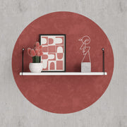Prateleira de parede elegante, branca, 72 x 20 x 20 cm | Painel de partículas 100% revestido de melamina, suporte de metal, 18 mm de espessura | Perfeito para organização escolar e doméstica