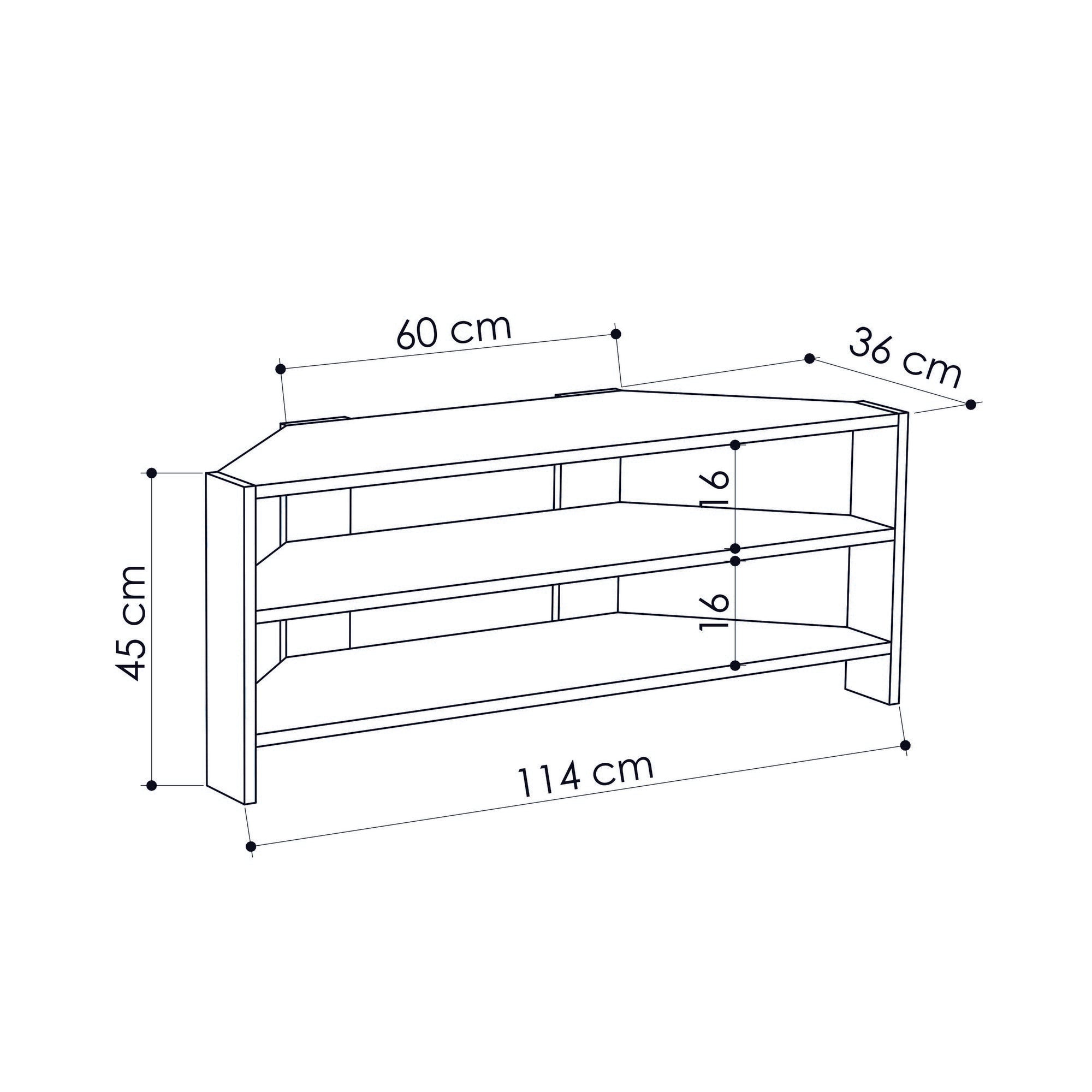 Suporte de TV moderno, cor mocha claro, 114 x 45 x 36 cm | Painel de partículas 100% revestido em melamina, 18 mm de espessura | Montável na parede, com várias prateleiras, elegante e funcional