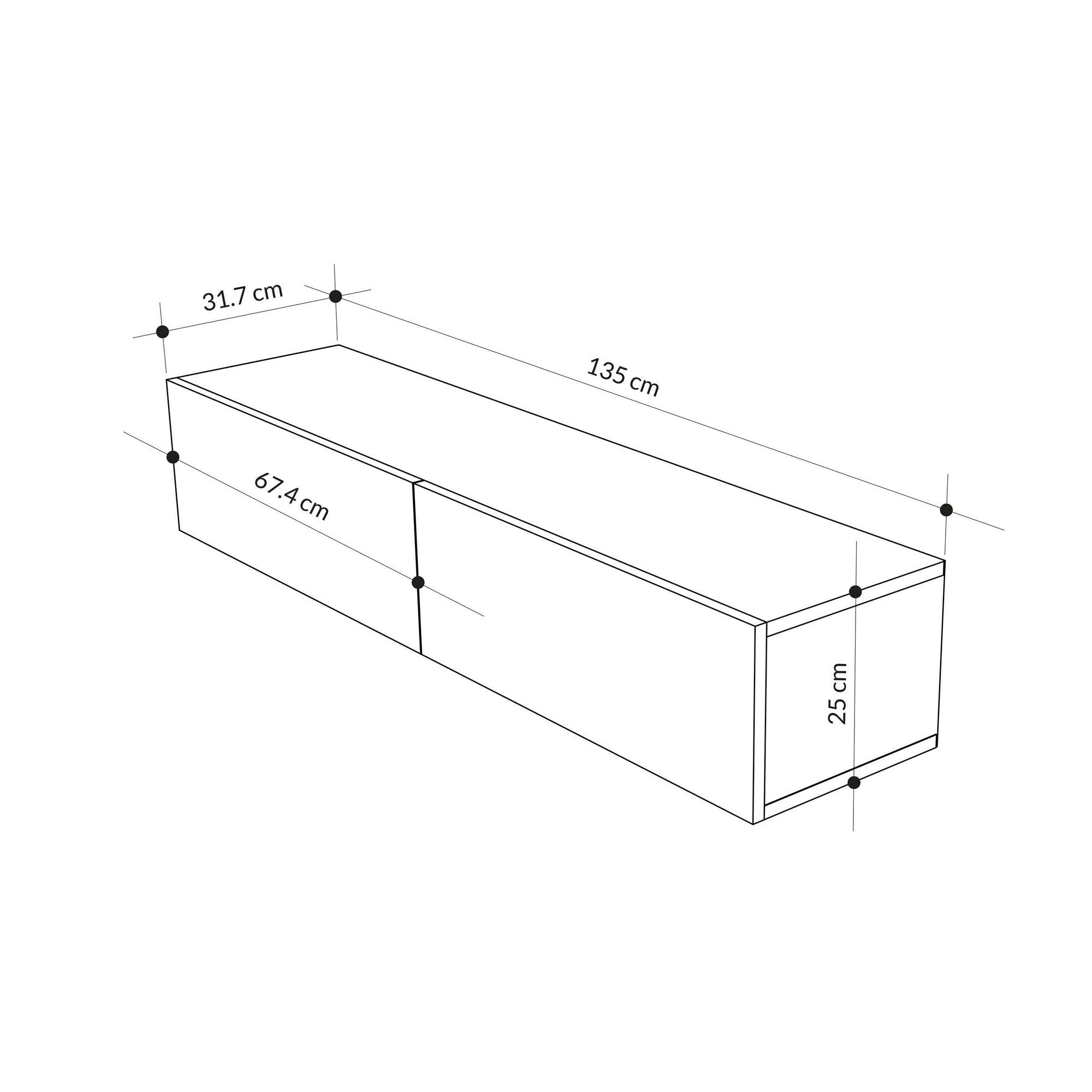 Mesa TV Branca 135cm - Suporte Robusto Melamina 20kg Capacidade