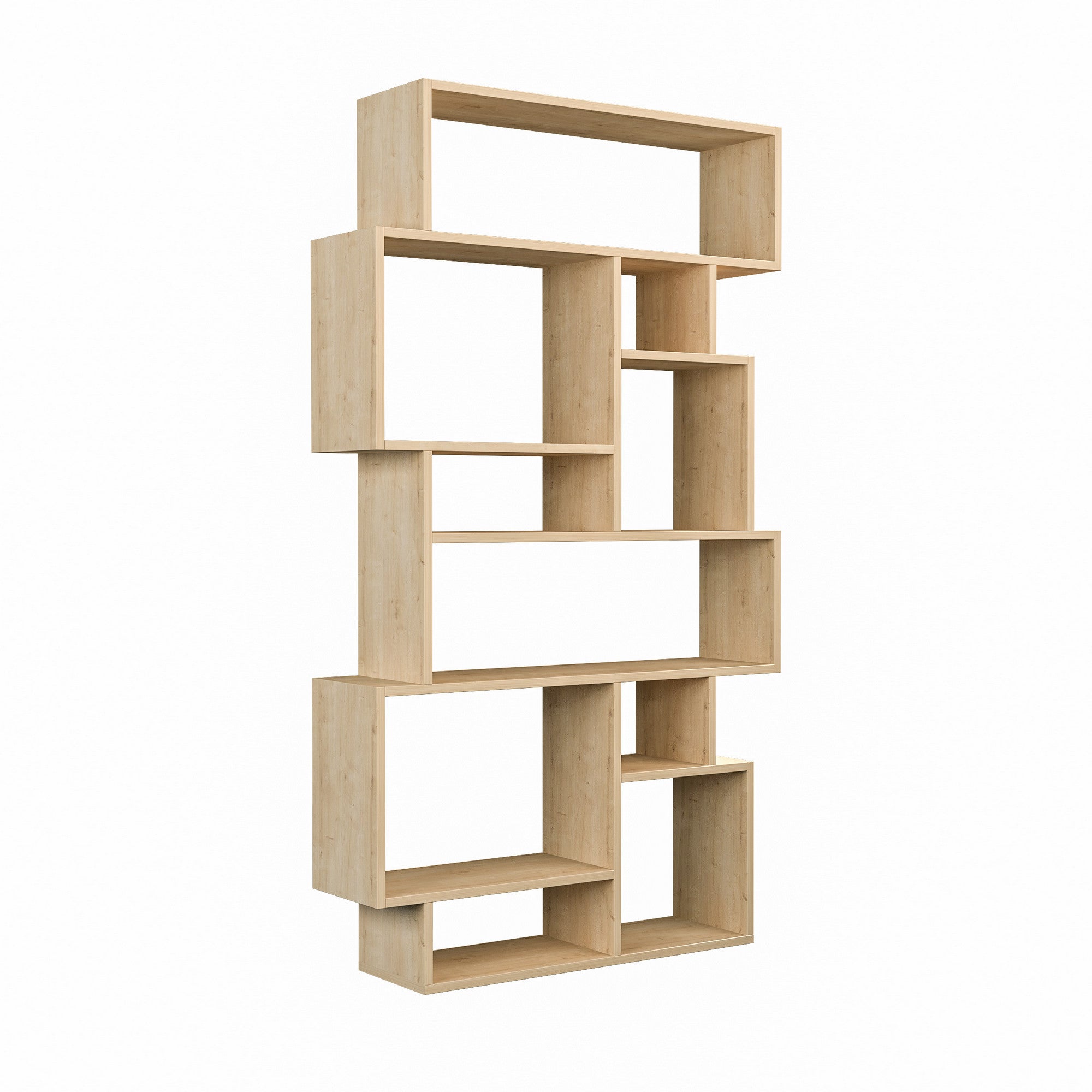 Estante moderna – 96 x 168,5 x 25,5 cm – Carvalho Sonoma – Aglomerado revestido em melamina