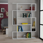 Estante moderna – 110 cm x 161 cm x 25,5 cm – branca – MDF