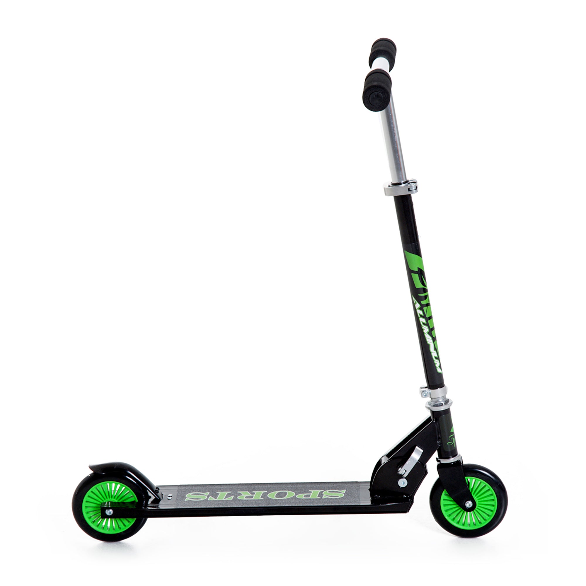 Trotinete Infantil Dobrável Alumínio Verde 64x34x66-82cm