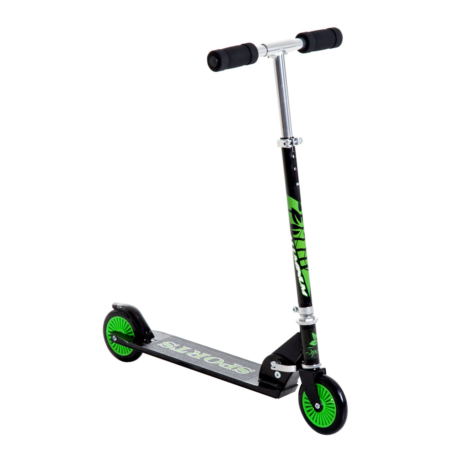 Trotinete Infantil Dobrável Alumínio Verde 64x34x66-82cm