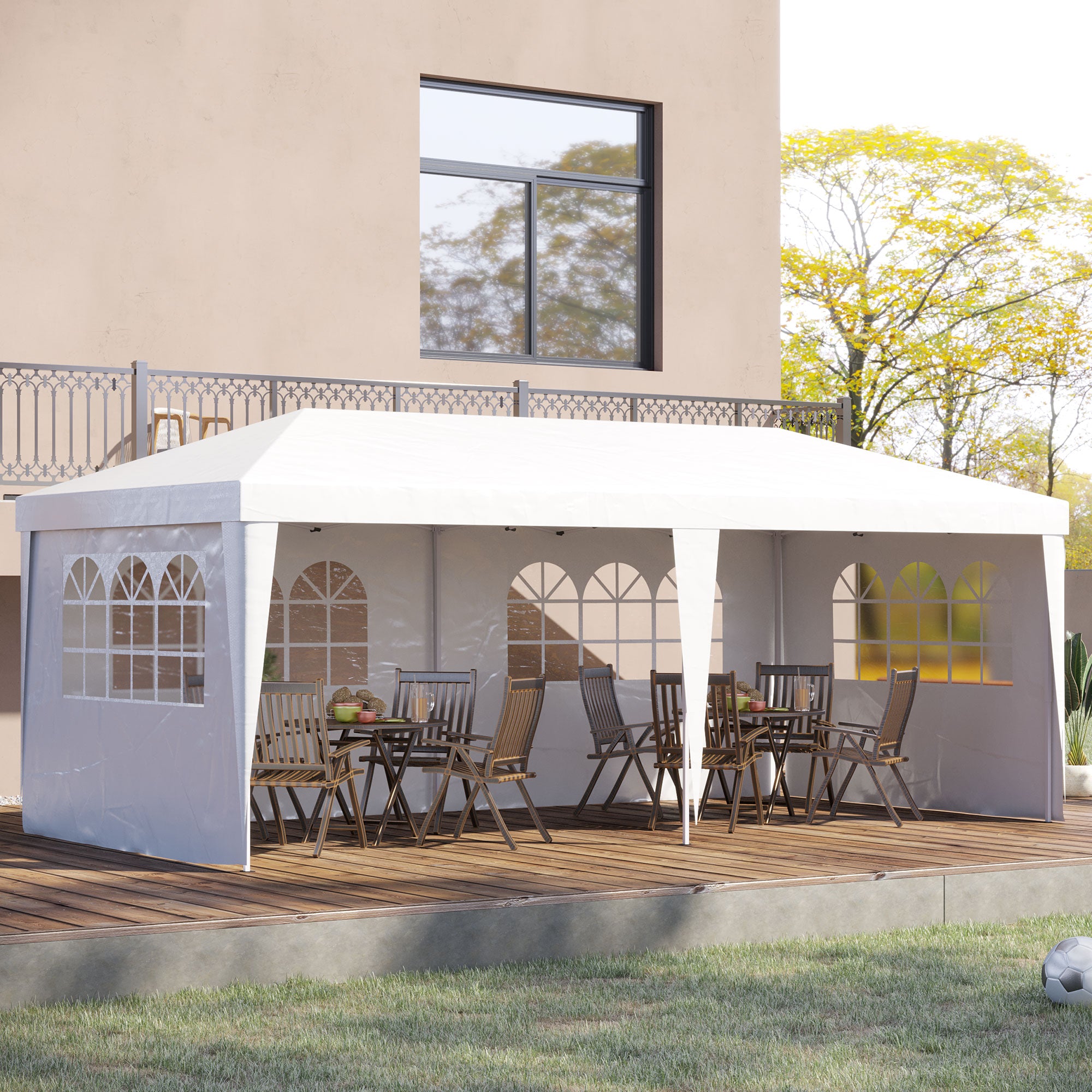 Tenda para Festas 591x297x255cm Branco
