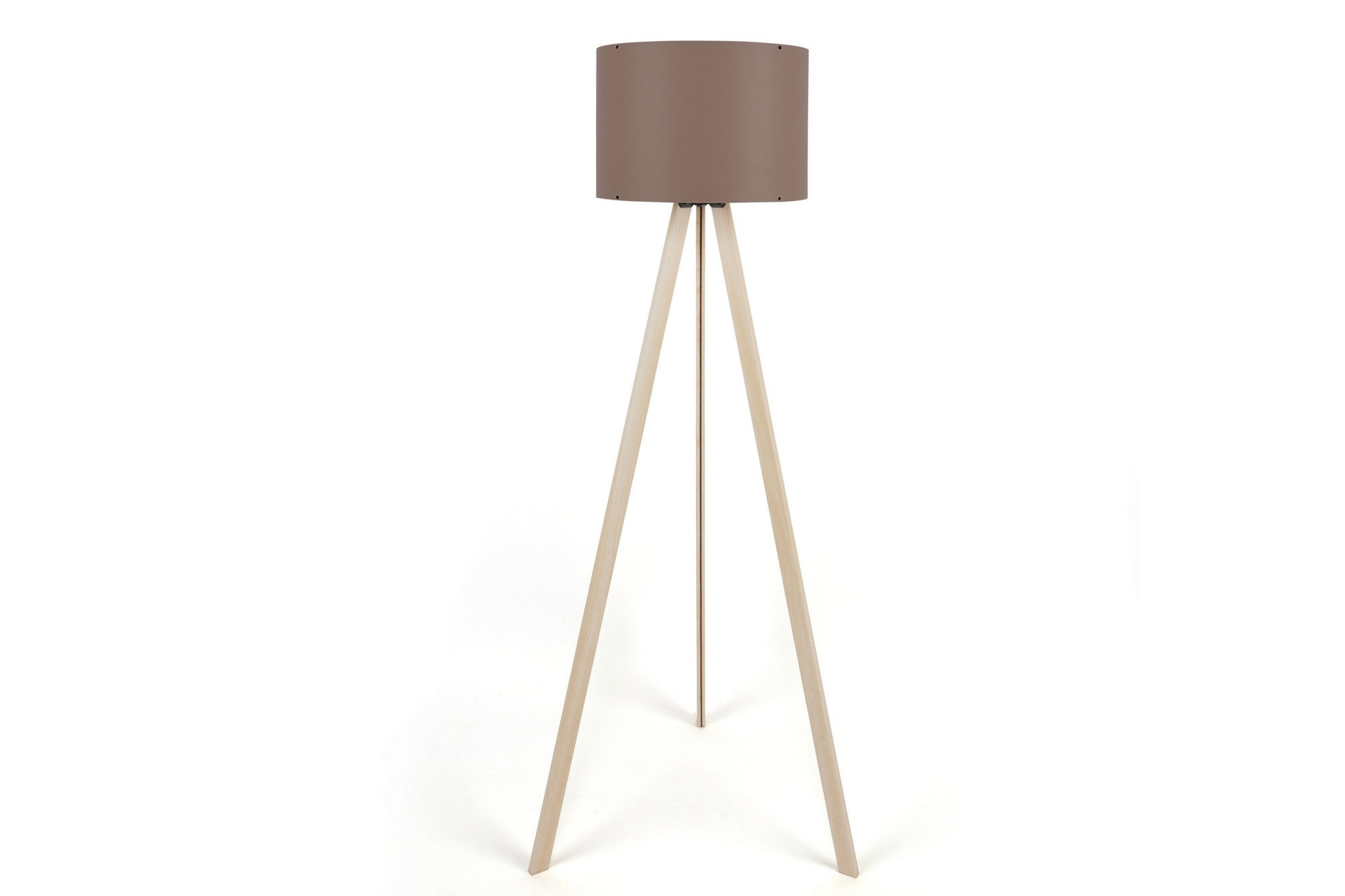 Candeeiro de Pé – 38 x 140 cm – Minks e Creme – MDF e tecido PVC