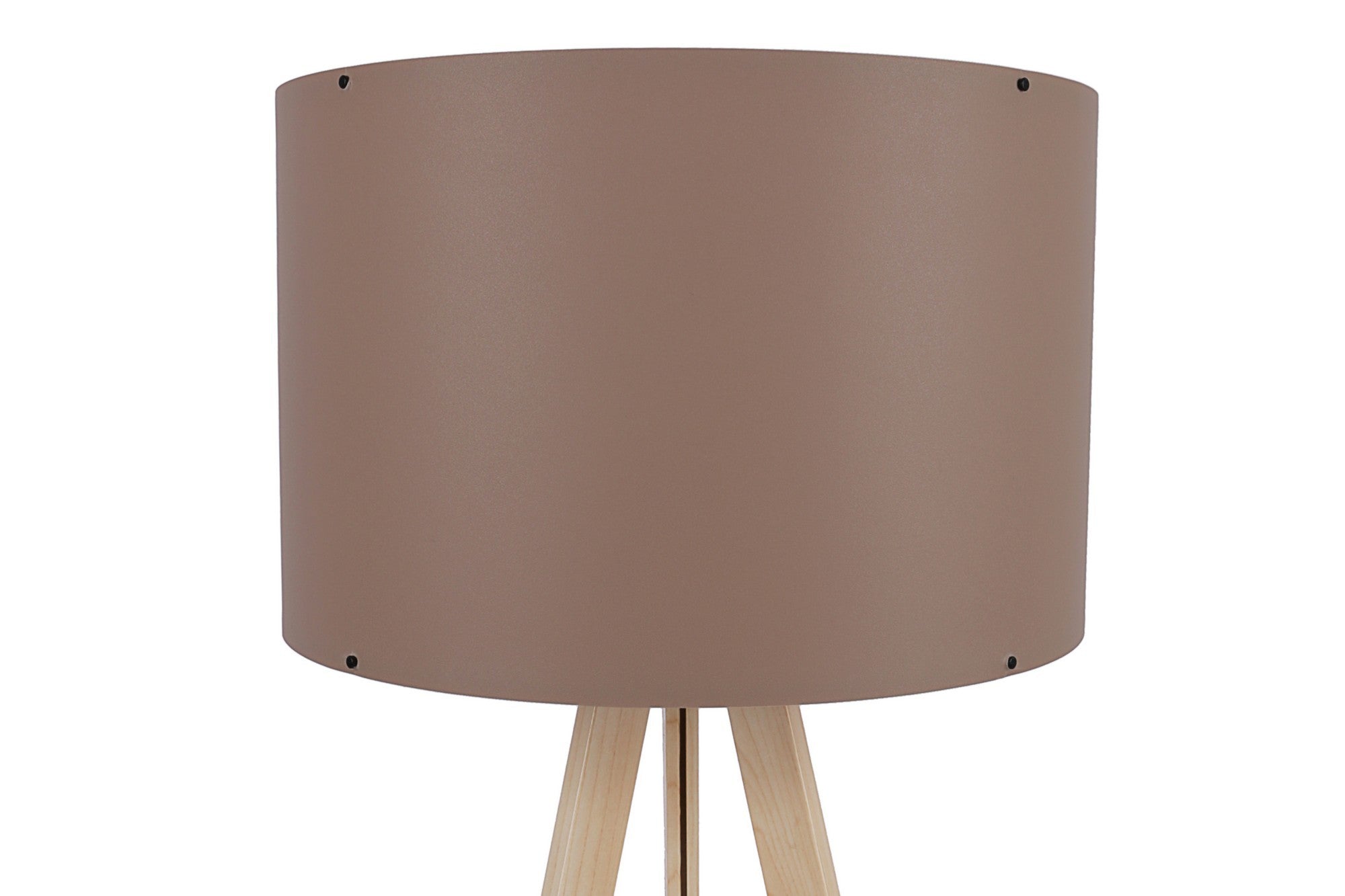 Candeeiro de Pé – 38 x 140 cm – Minks e Creme – MDF e tecido PVC