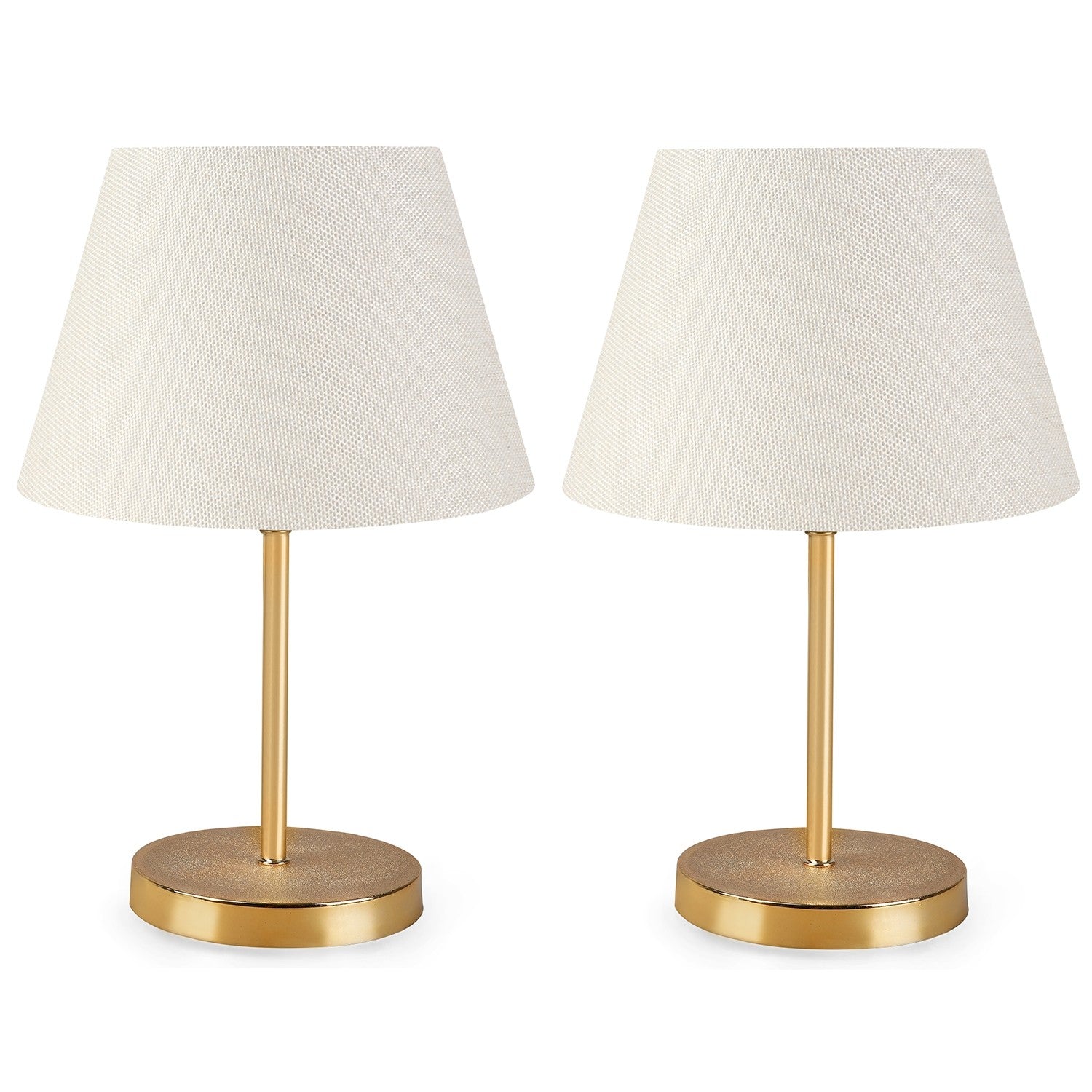 Conjunto de Candeeiros de Mesa – 37 cm – Creme – PVC