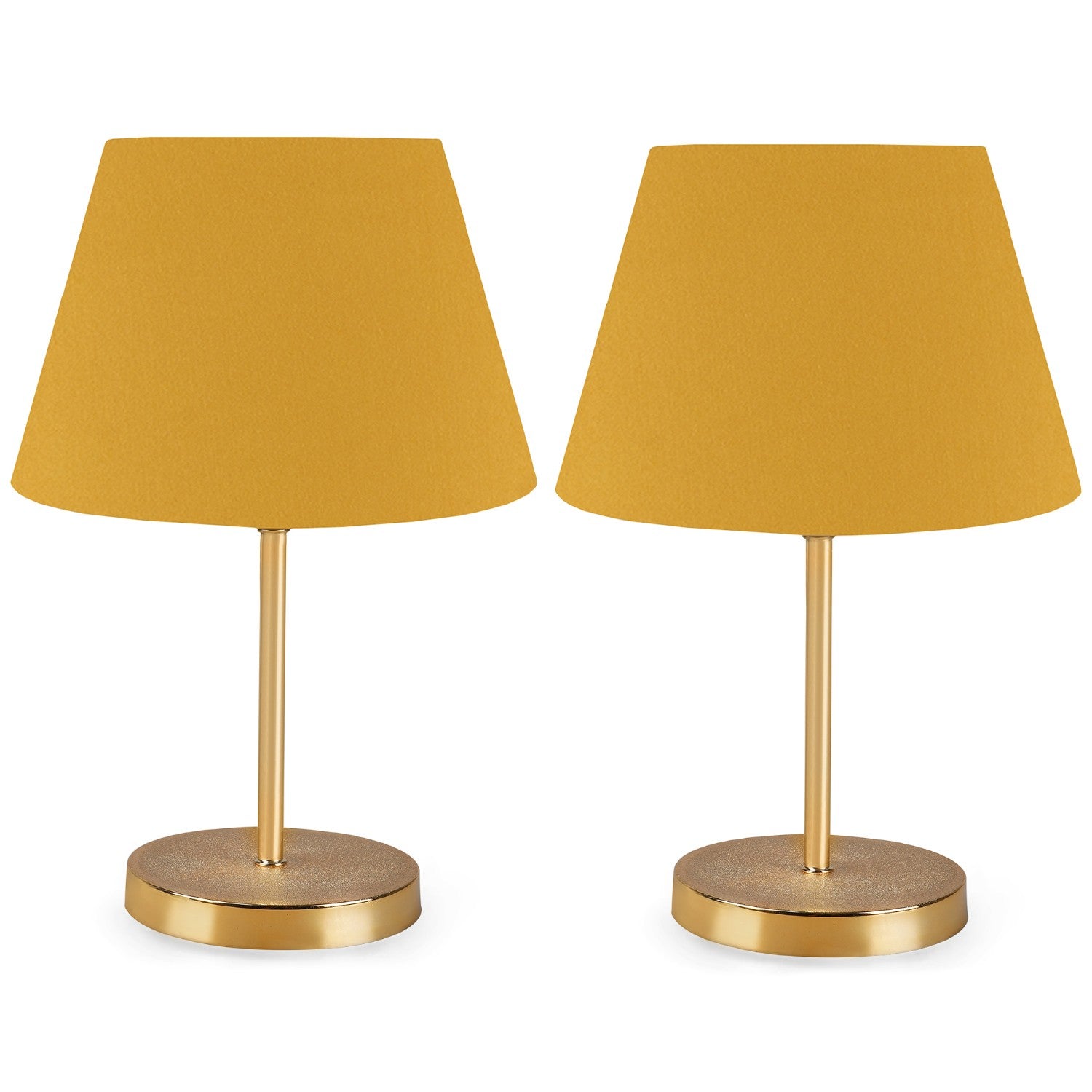Conjunto de Candeeiros de Mesa – 37 cm – Amarelo – 100% PVC