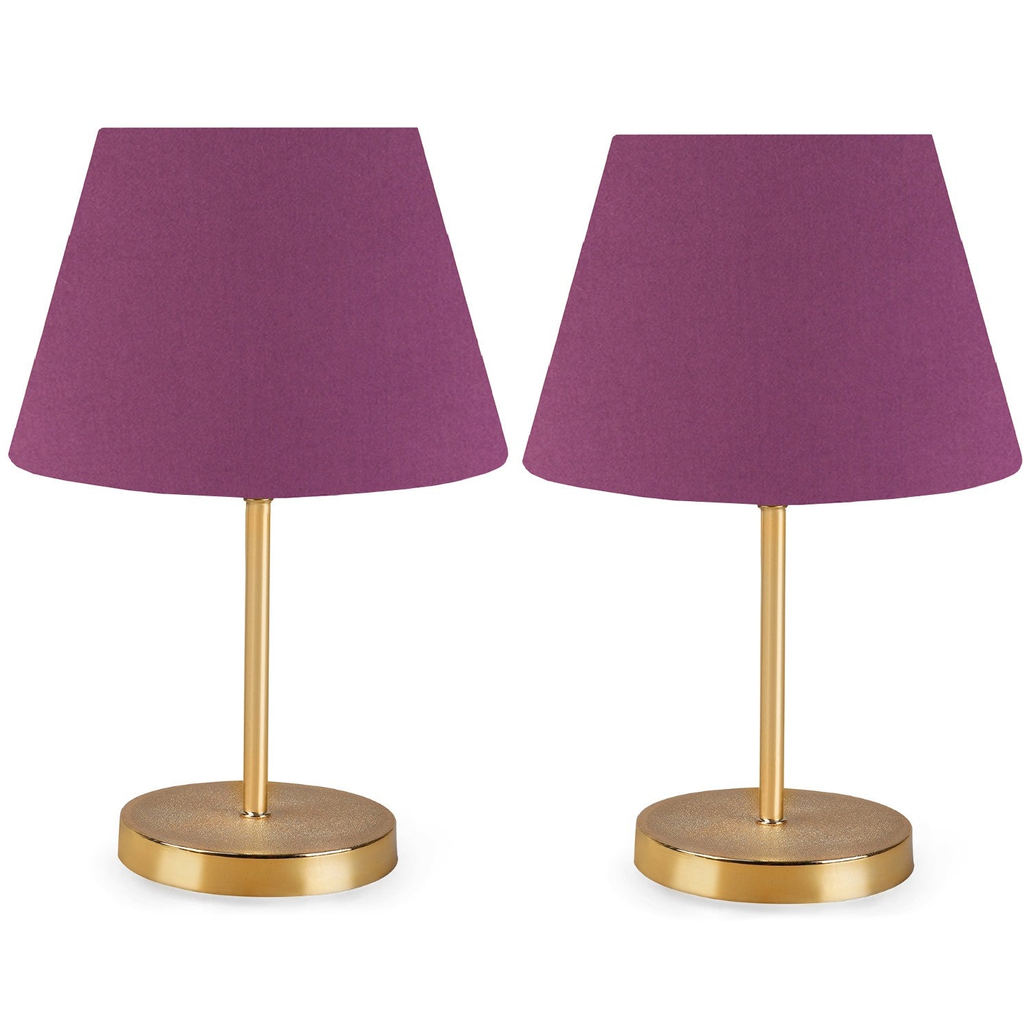 Conjunto de Candeeiros de Mesa – 37 cm – Roxo – PVC
