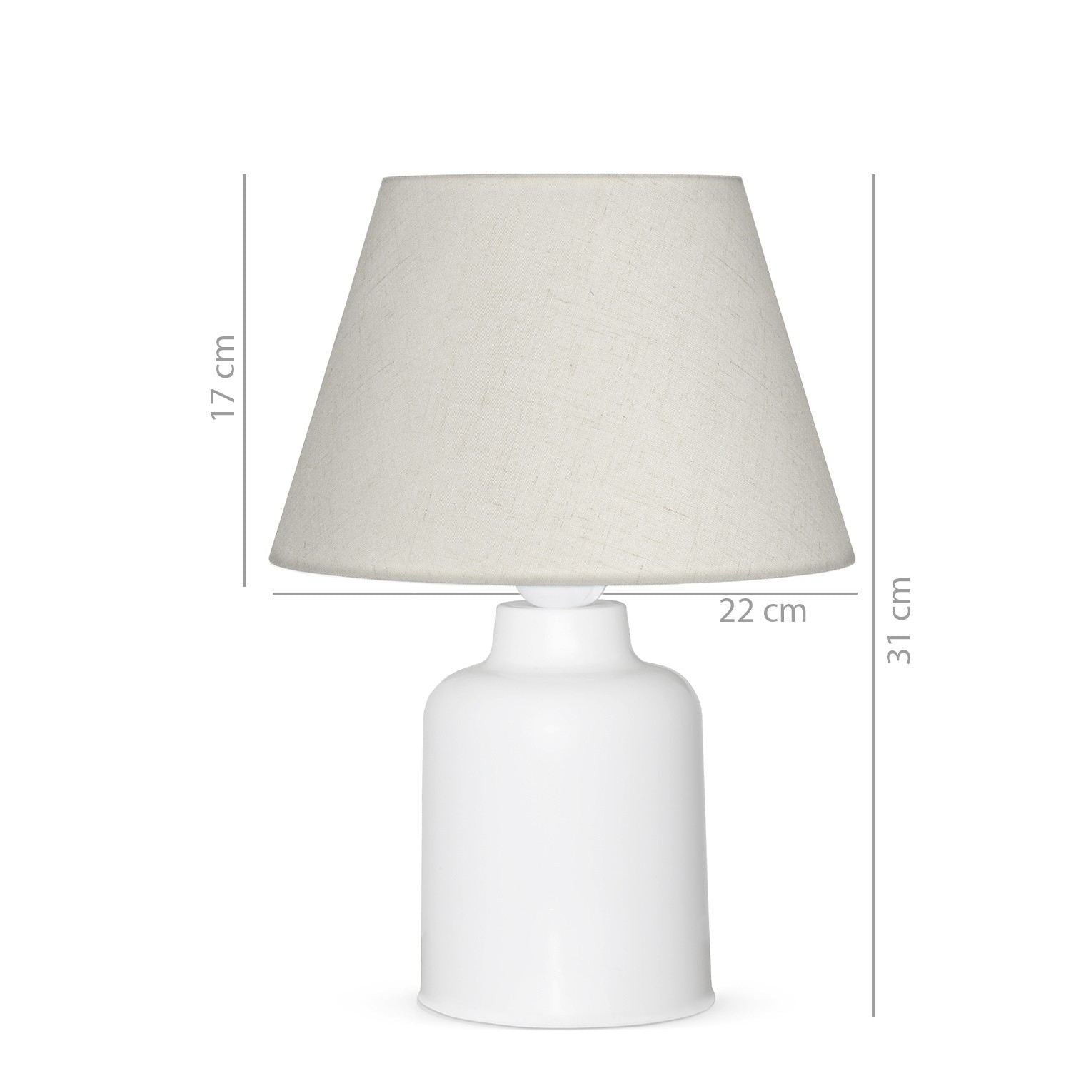 Candeeiro de mesa-AYD - 2648-Creme
