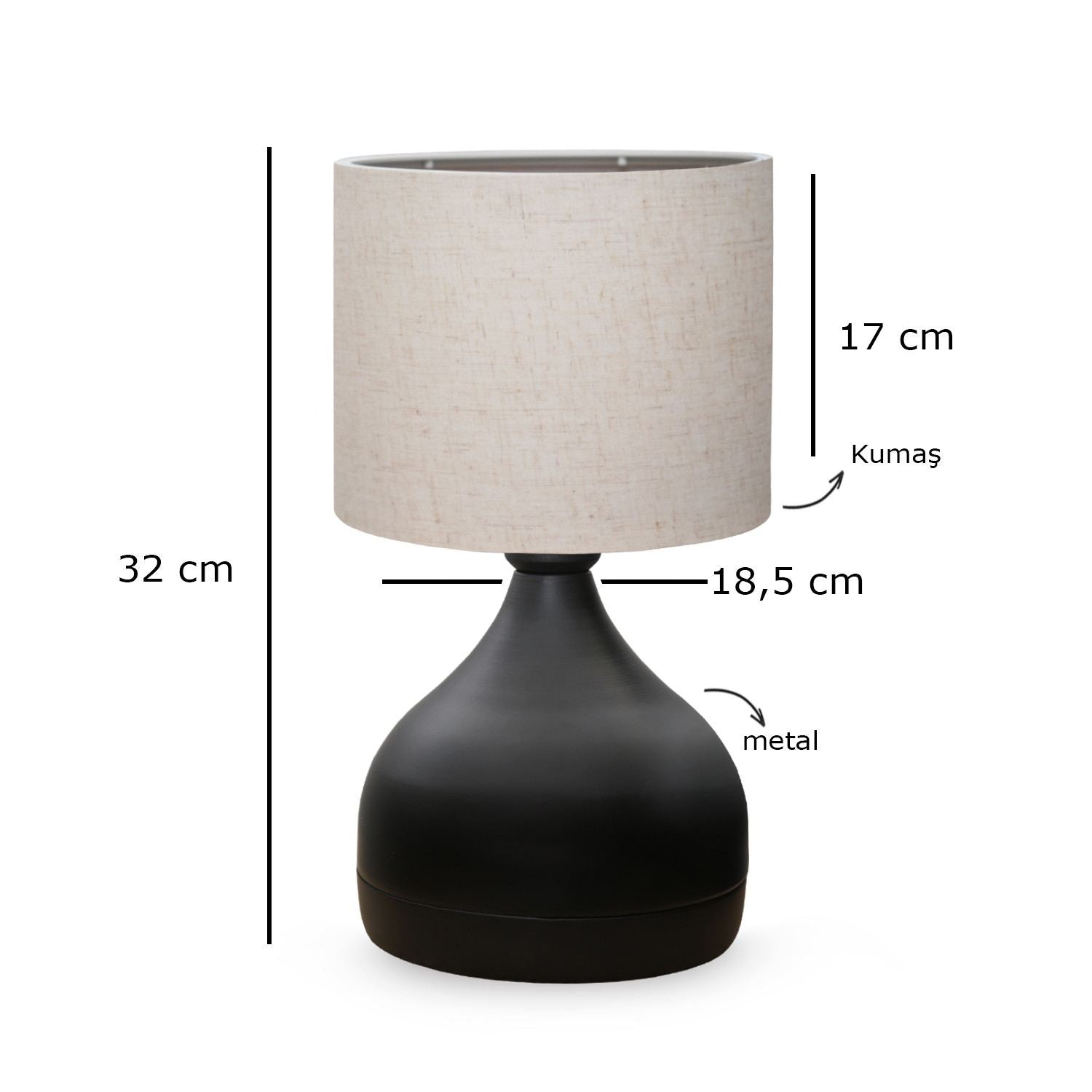 Candeeiro de mesa-AYD-3086-Creme