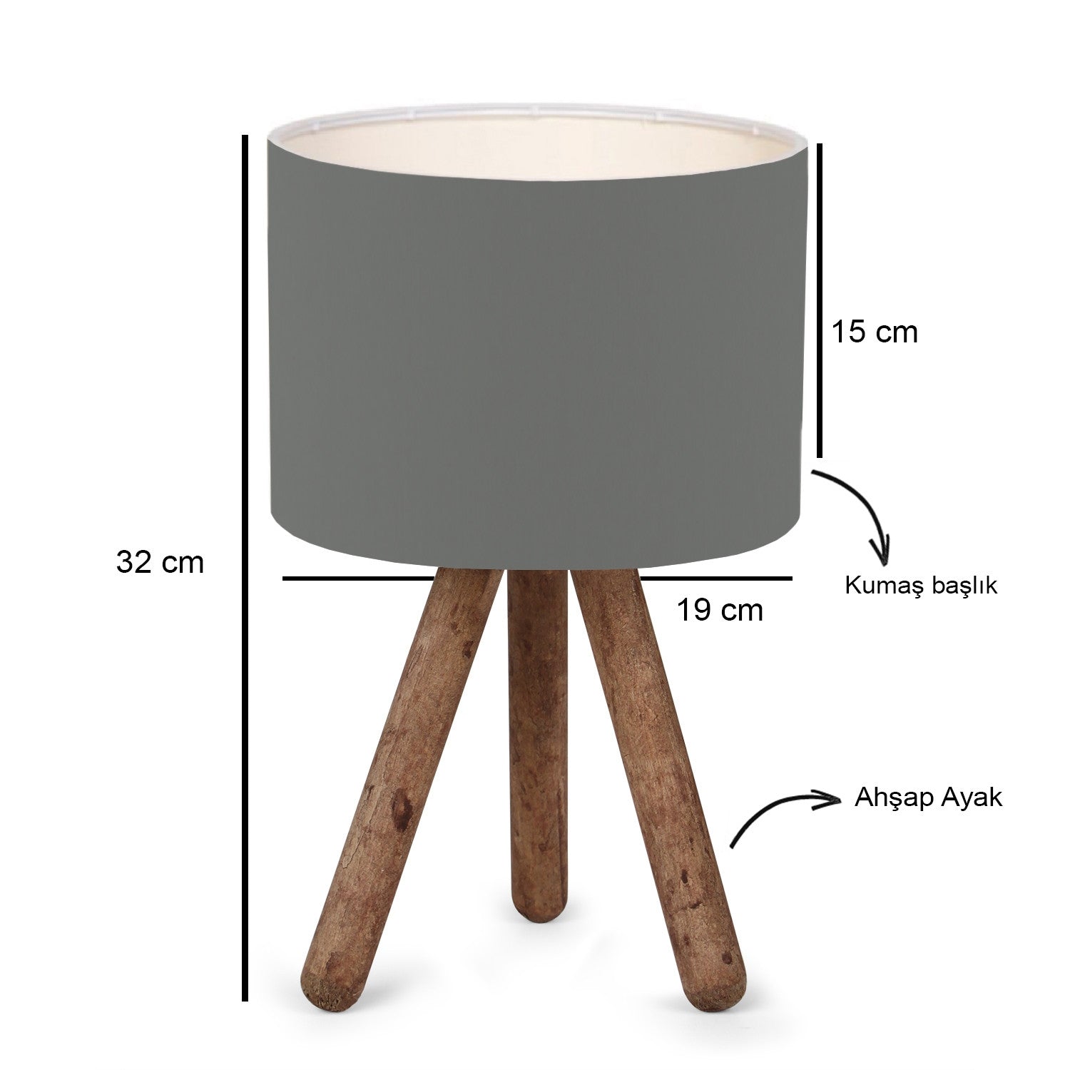 Candeeiro de mesa-AYD-2939-Cinza escuro