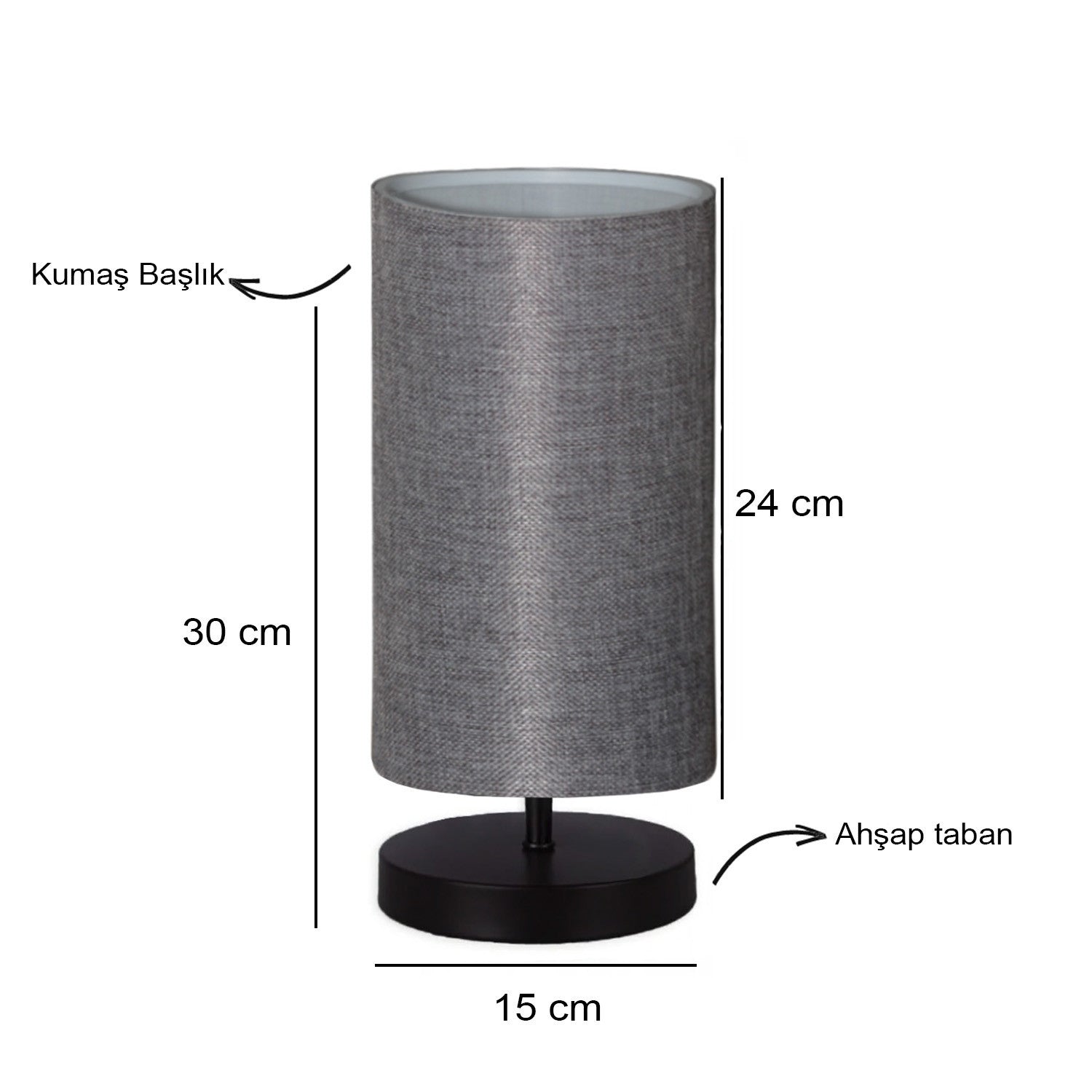 Candeeiro de mesa-AYD-2896-Cinza