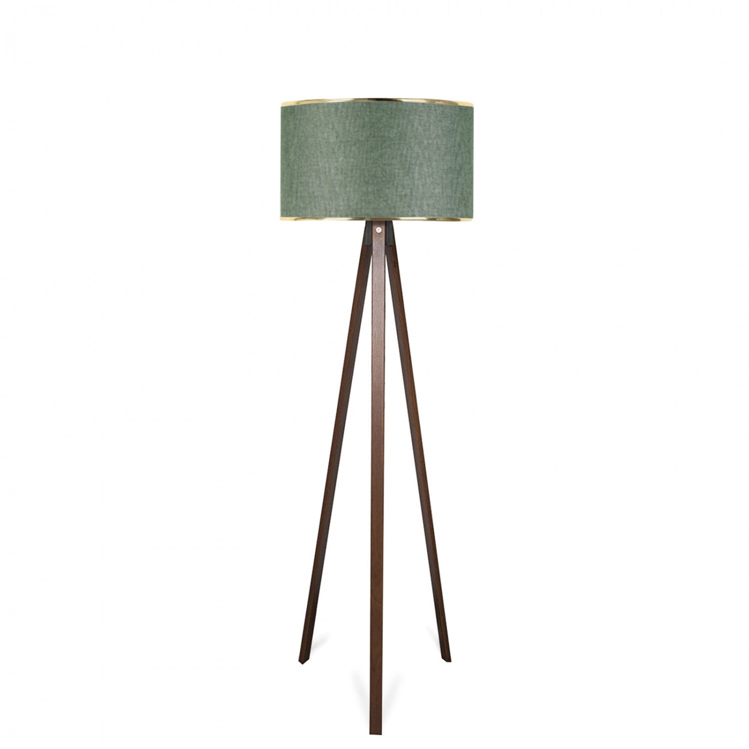Candeeiro de Pé de Madeira – 140 cm – Cáqui