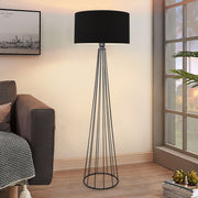 Candeeiro de Pé – 155 cm de altura – Preto – Metal