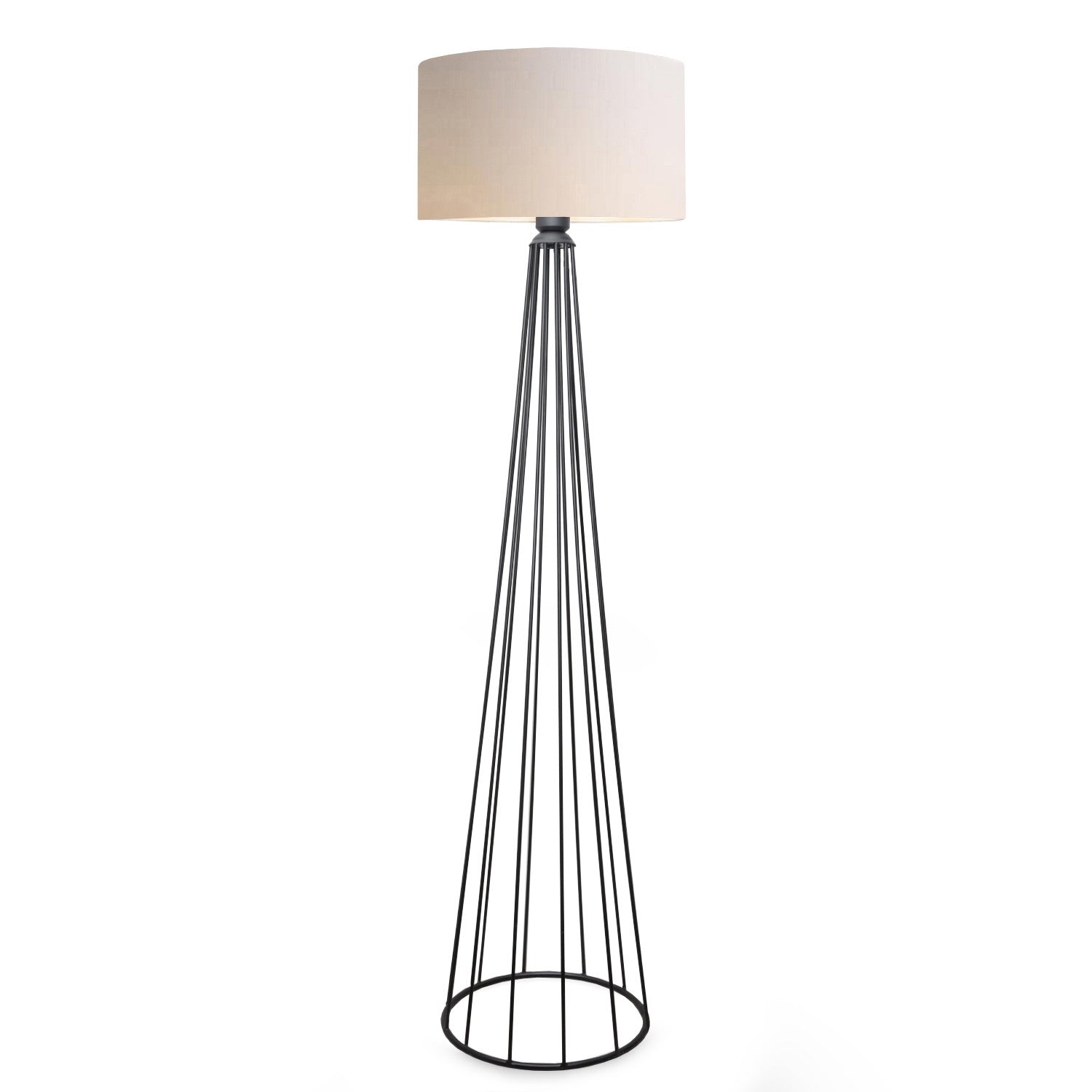 Candeeiro de Pé – 155 cm – Creme – Metal