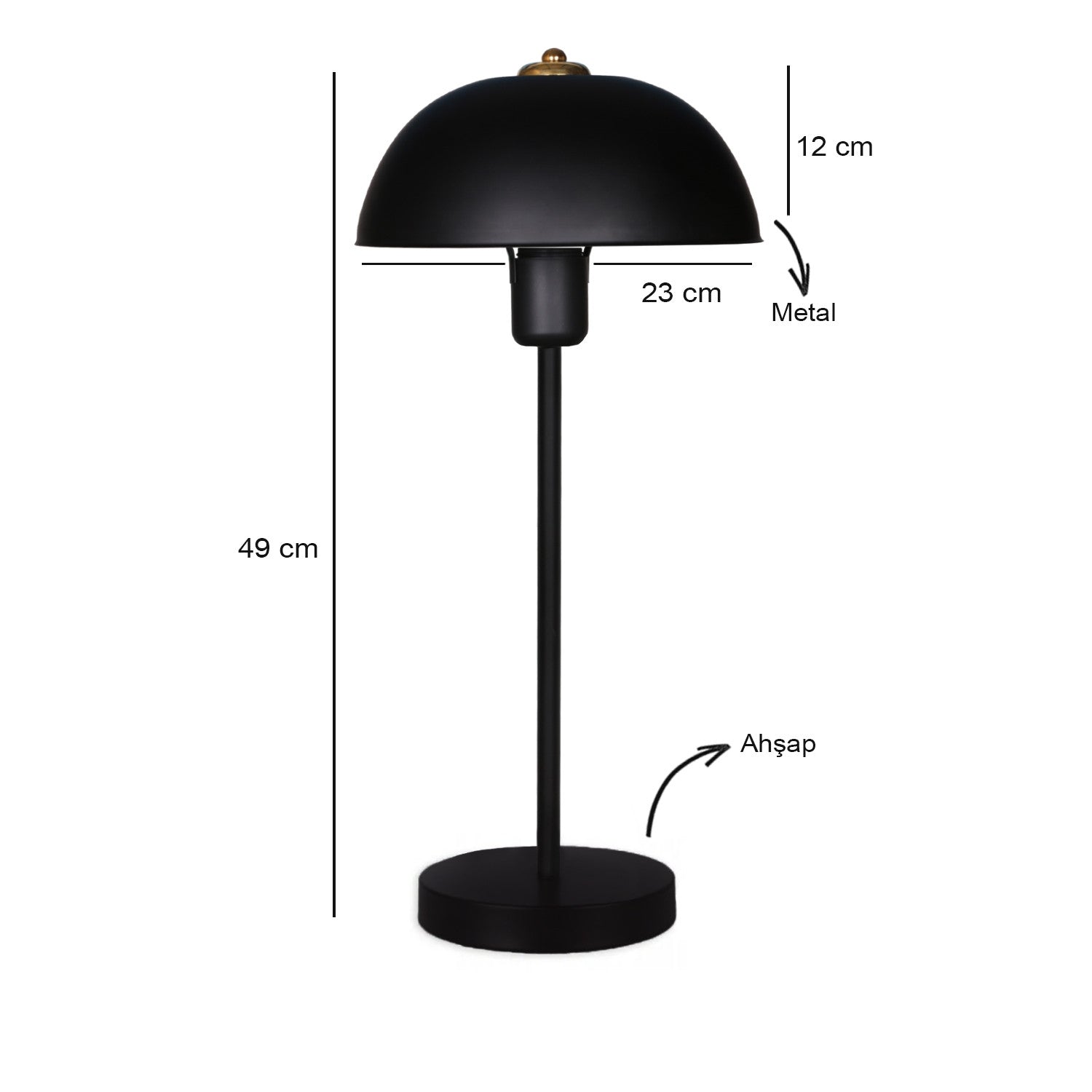 Candeeiro de mesa-AYD-2943-Preto
