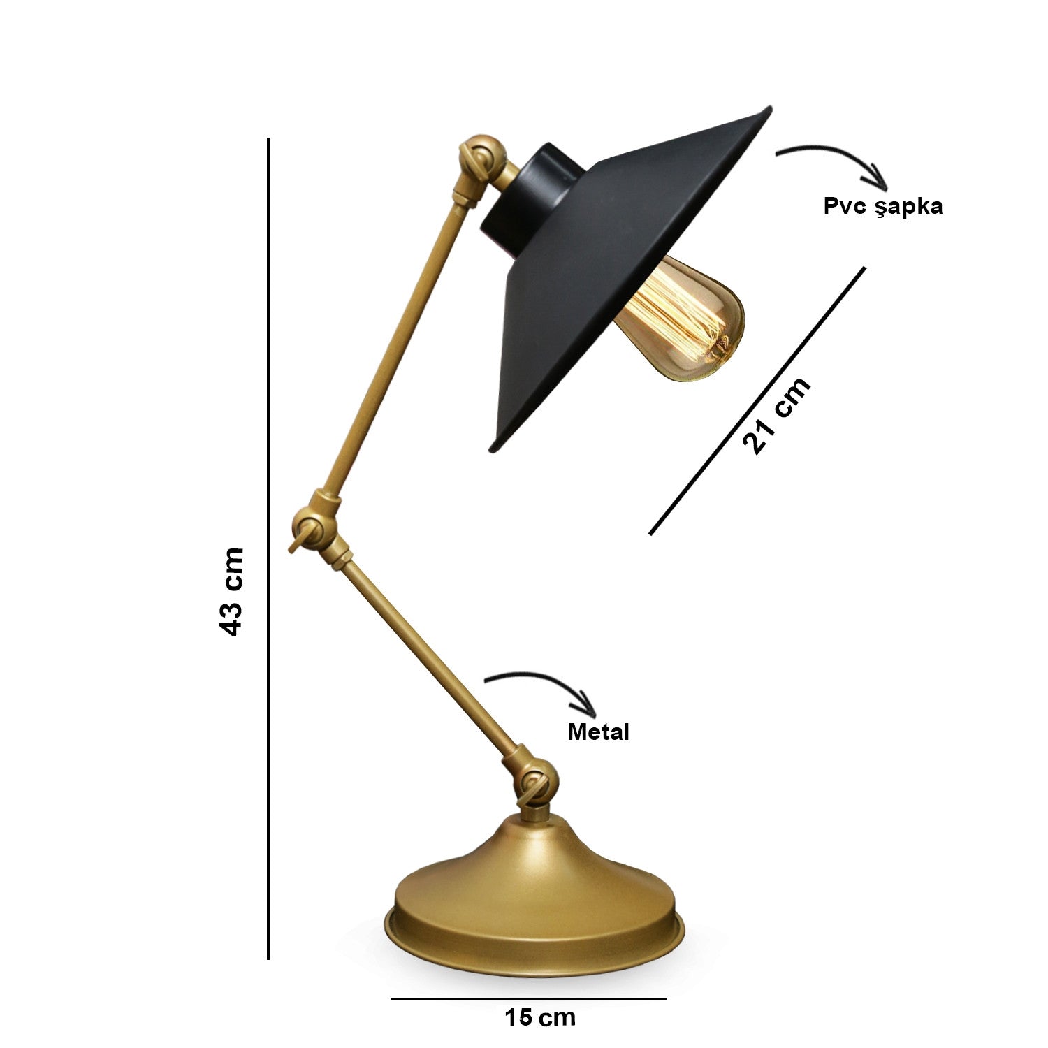Candeeiro de mesa-AYD-3000-Preto
Dourado