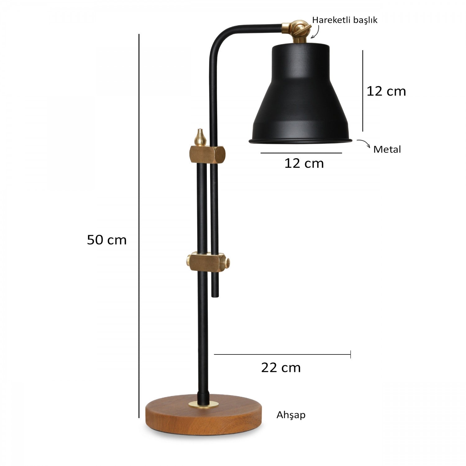 Candeeiro de mesa-AYD-3108-Preto