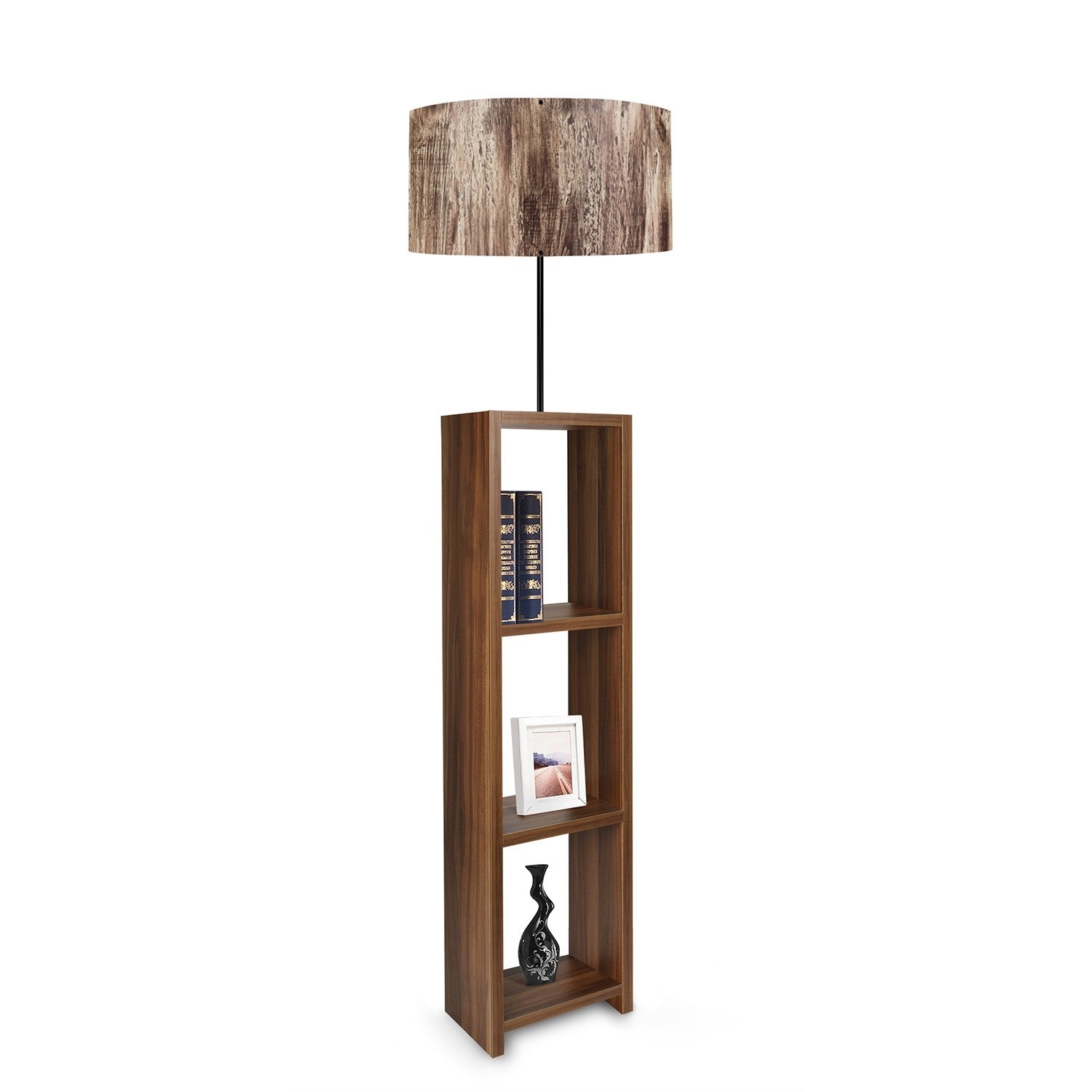 Candeeiro de Pé de madeira – 150 cm – Multicolorido – MDF
