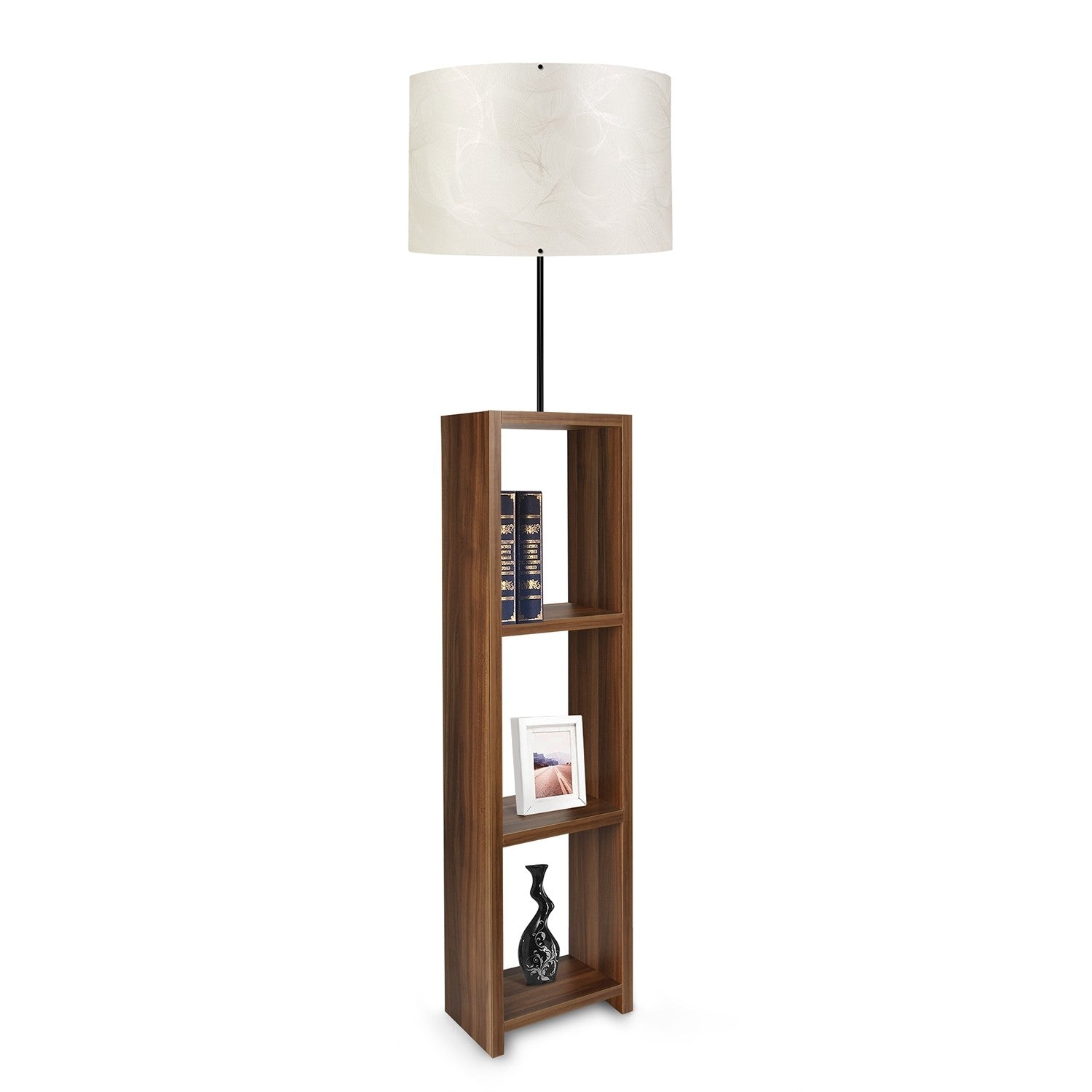 Candeeiro de Pé de Madeira – 150 cm – Multicolorido – MDF