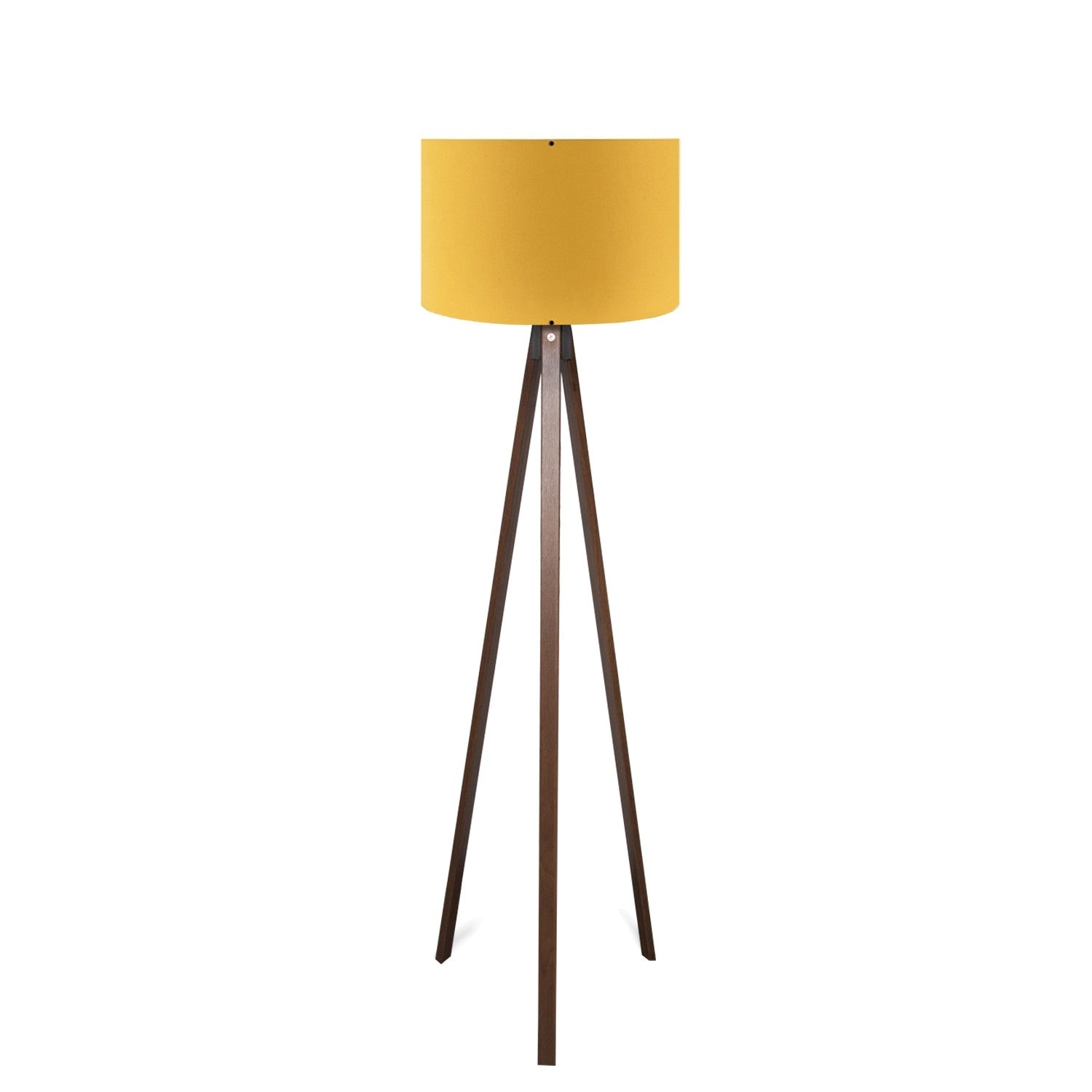 Candeeiro de Pé – 140 cm – Amarelo – MDF com Tampa de PVC