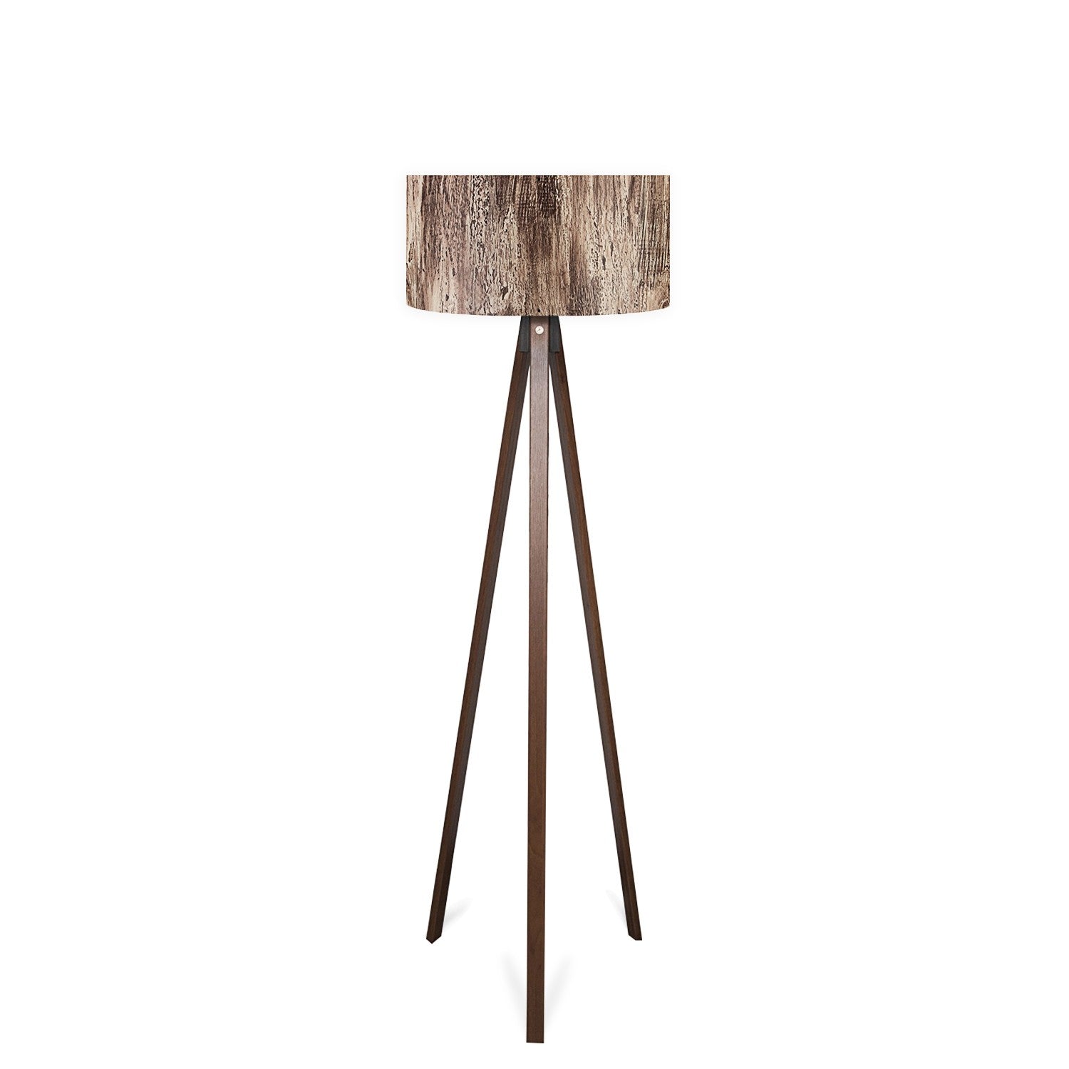 Candeeiro de Pé – 140 cm – Marrom – MDF com tampa de PVC