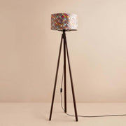 Candeeiro de Pé – 140 cm – Multicolorido – Madeira