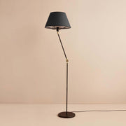 Candeeiro de Pé – 150 cm – Antracite e Preto – PVC e metal