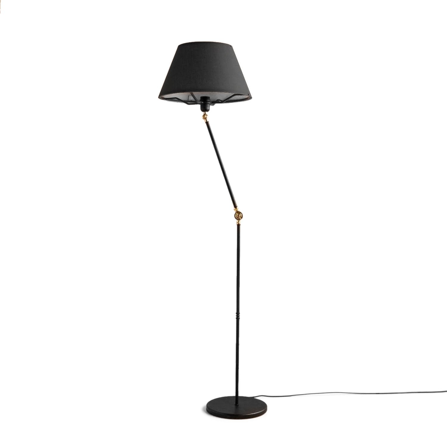 Candeeiro de Pé – 150 cm – Antracite e Preto – PVC e metal