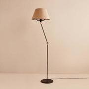 Candeeiro de Pé – 150 cm – Creme e Preto – PVC e Metal