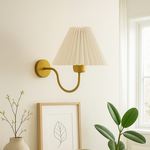 Candeeiro de Parede – Ø22 h:14 cm – Creme – Metálico e PVC