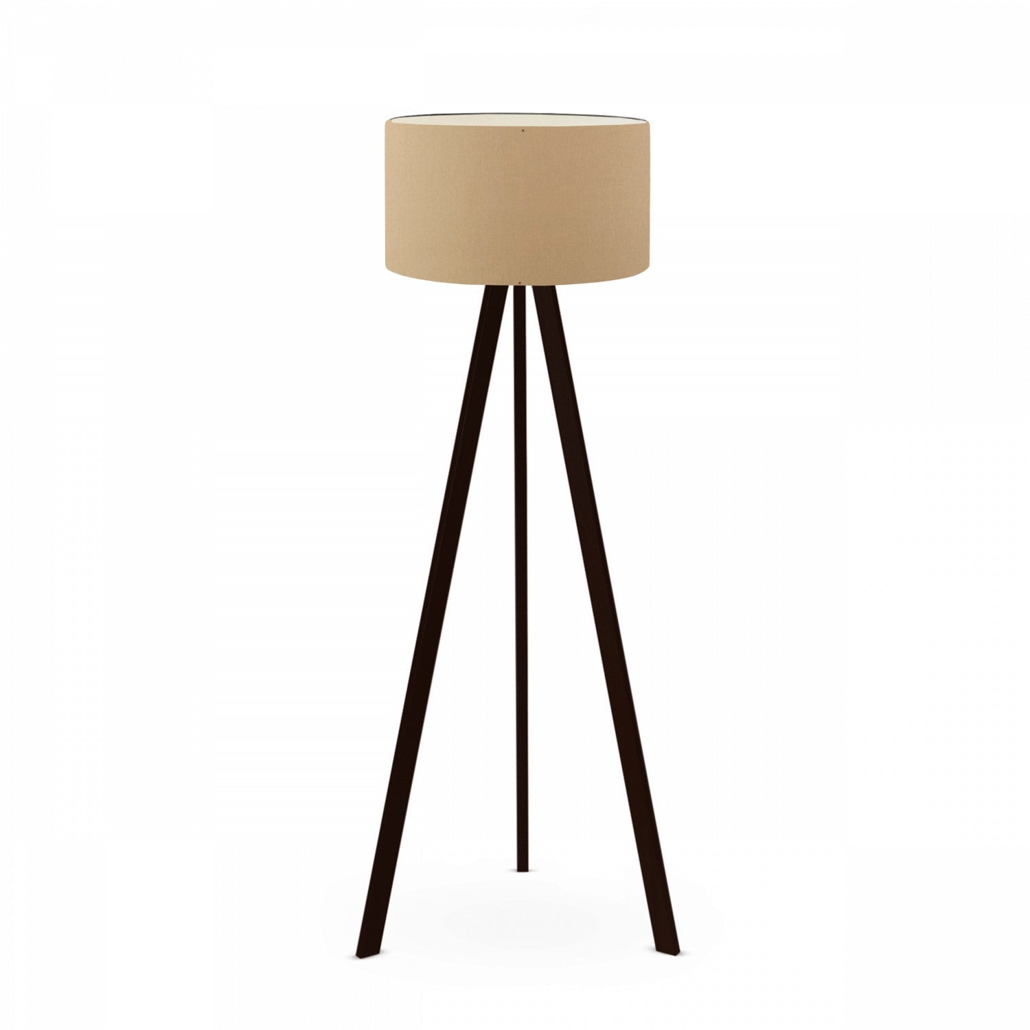 Candeeiro de Pé – 140 cm – Castanho Claro – PVC e MDF