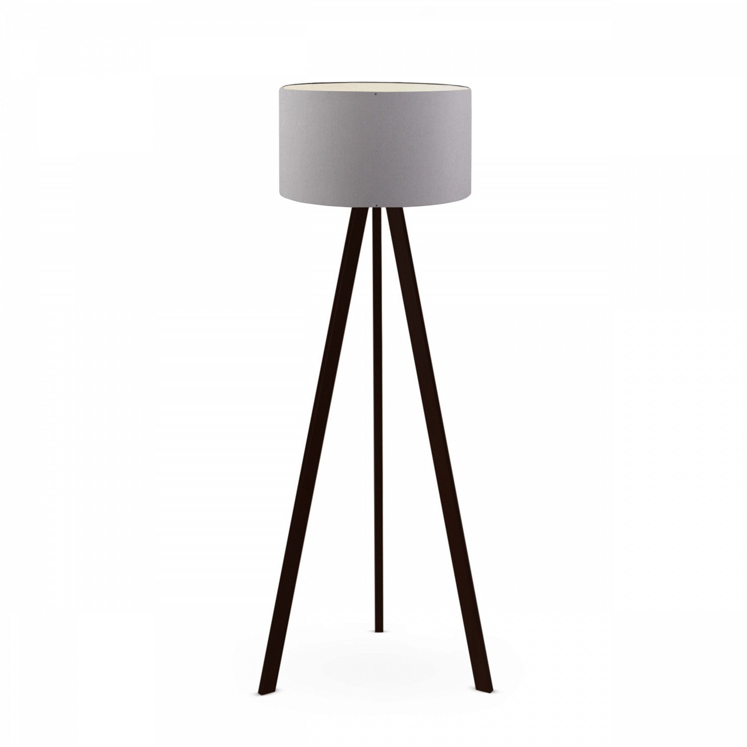 Candeeiro de Pé – 140 cm – Cinza – PVC e MDF