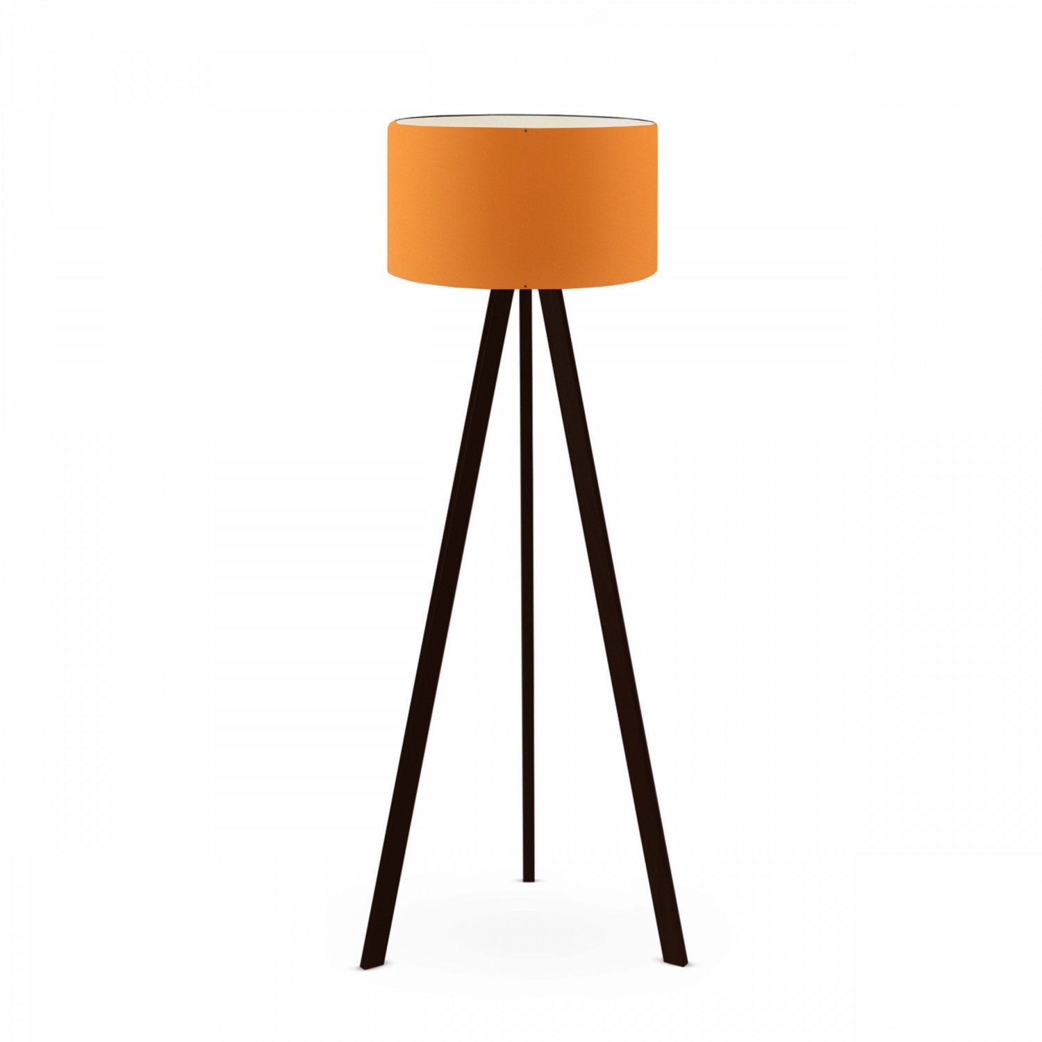 Candeeiro de Pé – 140 cm – Laranja – PVC e MDF