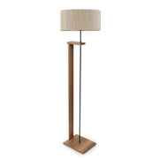 Candeeiro de Pé Moderna de Madeira – 150 cm de altura – Bege e Madeira – 100% PVC e MDF