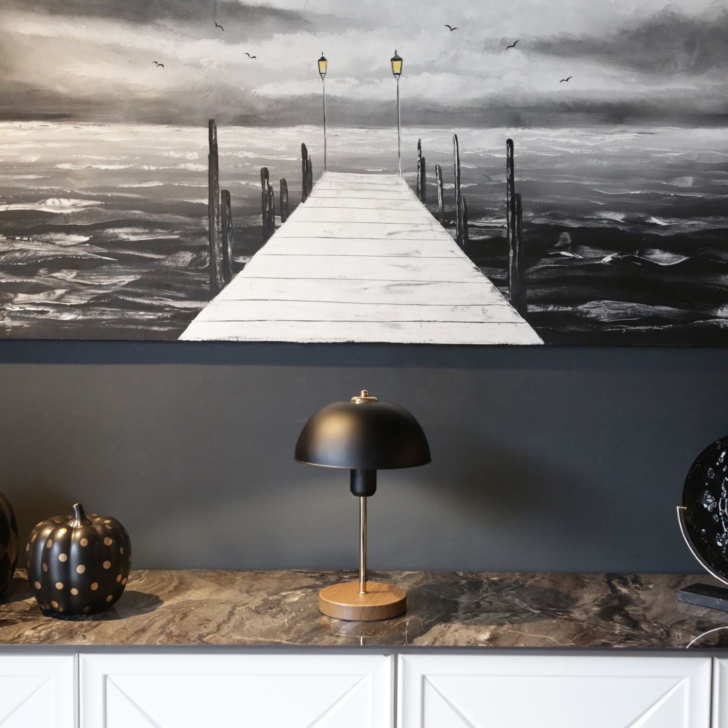 Candeeiro de mesa-AYD-2795-Preto