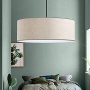 Candeeiro de Teto – 70 cm – Creme – Tecido