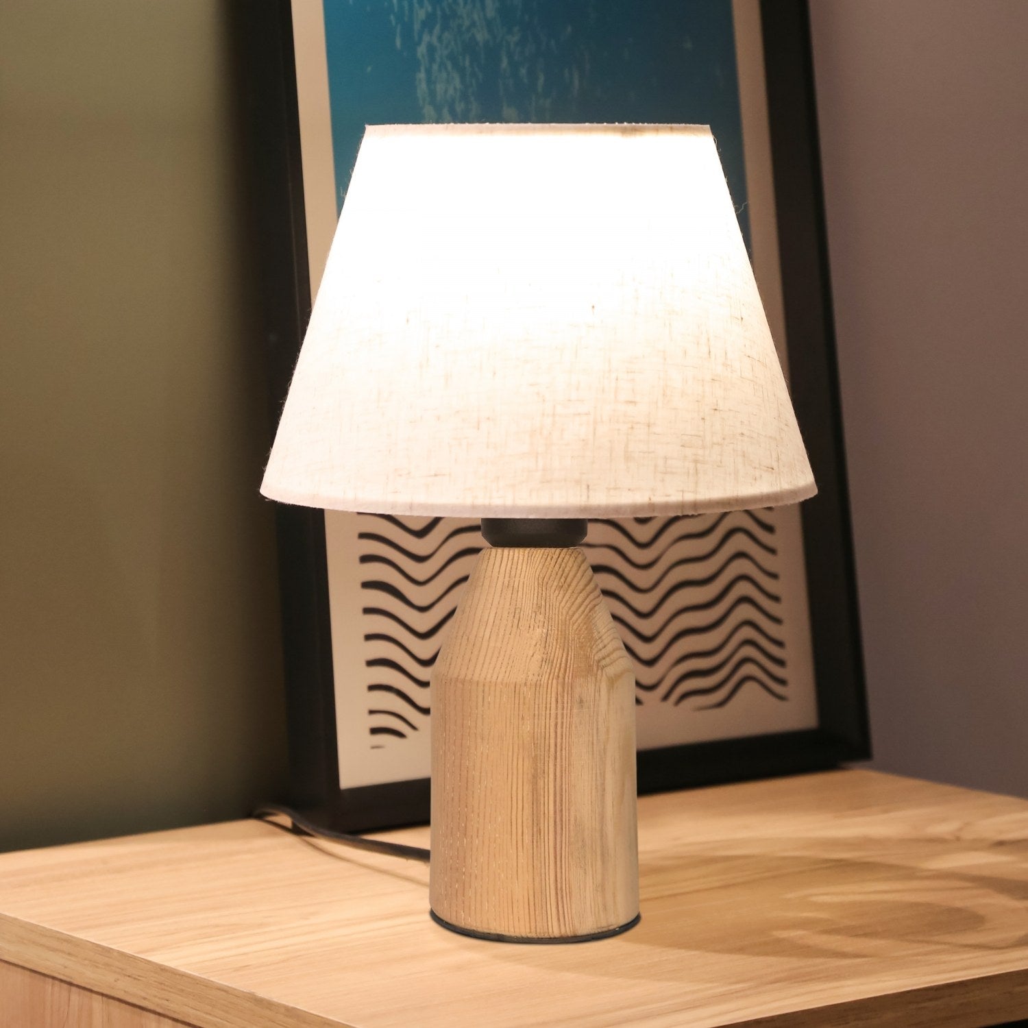 Candeeiro de mesa-AYD-3645-Creme